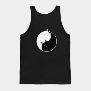 Yin Yang Cats, Cute Cats, Kitten Cat Lover Tank Top